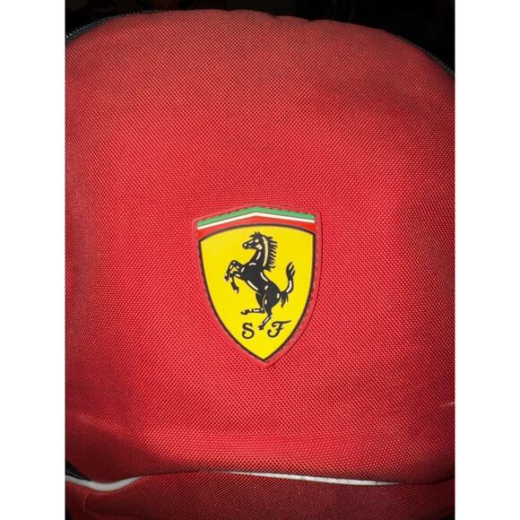 Puma x Ferrari Padded Backpack Red Black - Picture 9 of 15